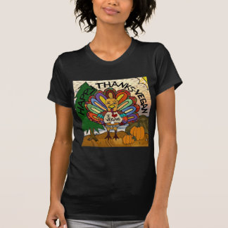 T-shirt Joyeux Merci Vegan Thanksgiving Dinde