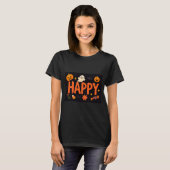 T-shirt Joyeux mignon Halloween (Devant entier)