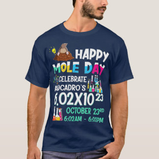 T-shirt Joyeux Mole Day Octobre Chemistry Avogadros