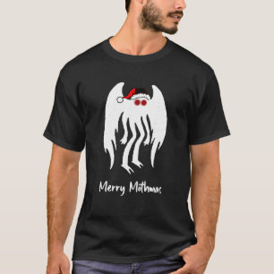 T-shirt Joyeux Mothmas Père Noël Mothman Cryptid Christmas