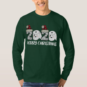T-shirt Joyeux Noël 2020 Quarantine Toilet Paper Père No