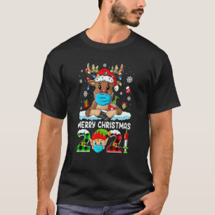 T-shirt Joyeux Noël 2021 Reindeer Père Noël Pajamas Famill