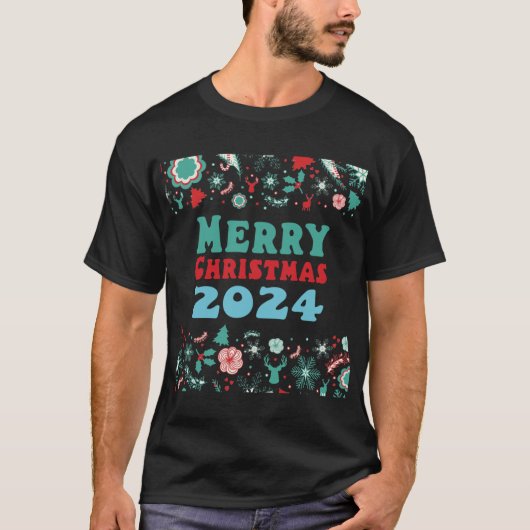 T-shirt Joyeux Noël 2024 (Devant)