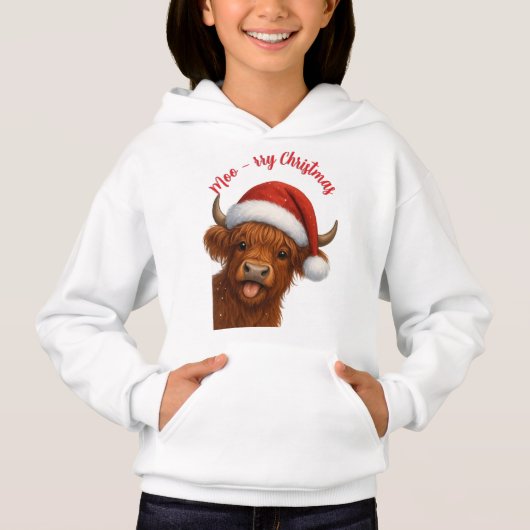 T-Shirt Joyeux Noël à Moo (Devant)