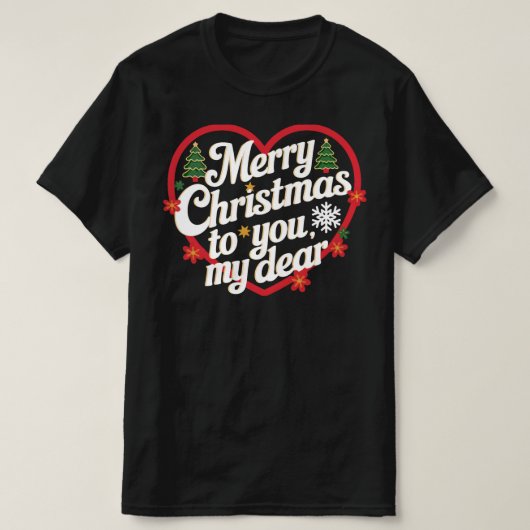 T-shirt Joyeux Noël à vous (Design devant)