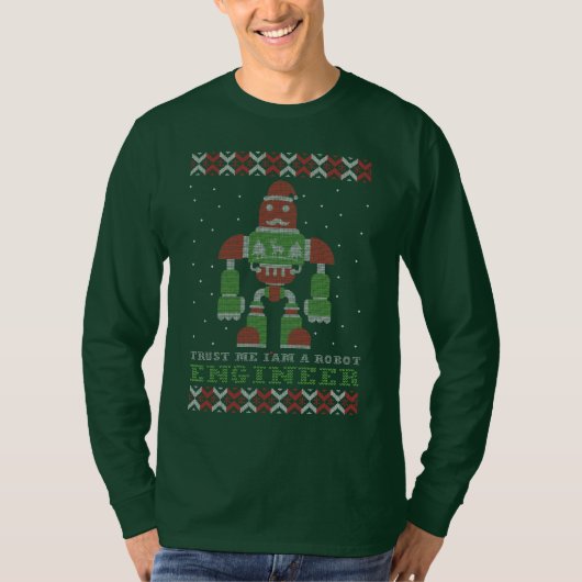T-shirt Joyeux Noël AI Robot (Devant)