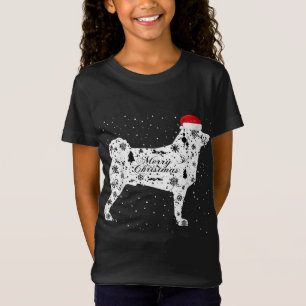 T-Shirt Joyeux Noël Akita Chien Akita