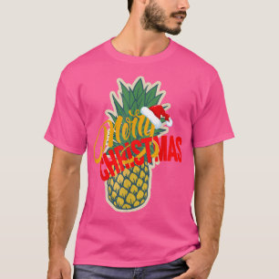 T-shirt Joyeux Noël ananas Adulte drôle Noël