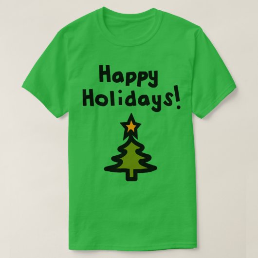 T-shirt Joyeux Noël Arbre (Design devant)