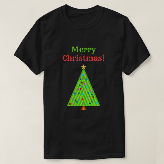 T-shirt "Joyeux Noël !" + Arbre de Noël décoré (Design devant)