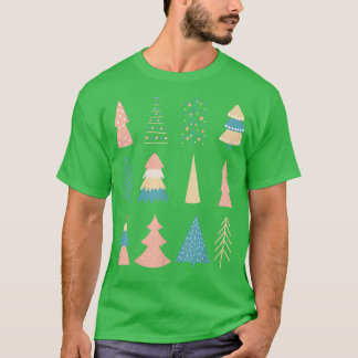 T-shirt Joyeux Noël Arbres Fêtes Joyeux Noël Noël Noël Noë