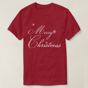 T-shirt Joyeux Noël avec des flocons de neige