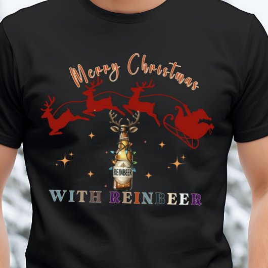 T-shirt Joyeux Noël avec Rainbeer