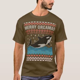 T-shirt Joyeux Noël Baleine Orque Noël laid comme garçon a
