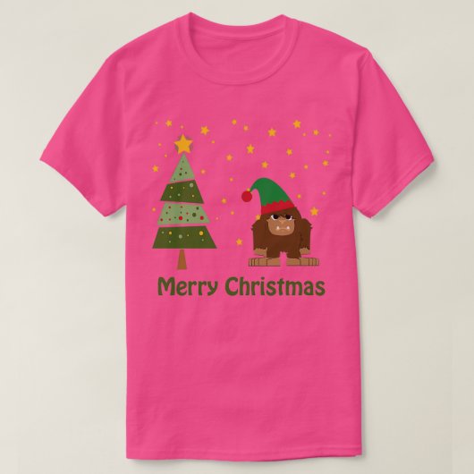 T-shirt Joyeux Noël Bigfoot (Design devant)