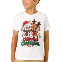 Joyeux Noël Bonhomme de Neige Renne Fêtes de fin d