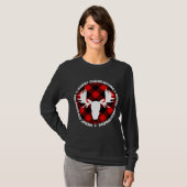 T-shirt Joyeux Noël Buffallo Plaid. Funny Moose Chri (Devant entier)