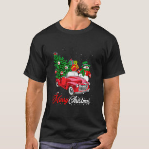 T-shirt Joyeux Noël Buffalo Camion Arbre Rouge Homme Plai