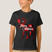 T-shirt Joyeux Noël. Buffalo Plaid Cadeau Moose Christ (Devant)