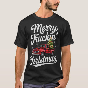T-shirt Joyeux Noël camionnant carreaux de Buffalo Clic Ck