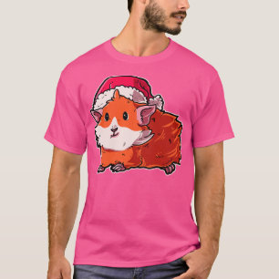 T-shirt Joyeux Noël Cavy Santas Casquette Guinée Pig 1