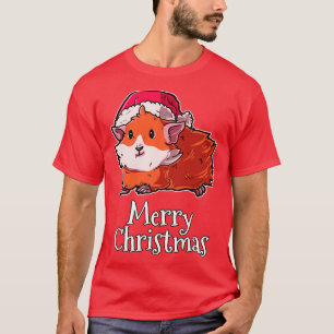 T-shirt Joyeux Noël Cavy Santas Casquette Guinée Pig 2
