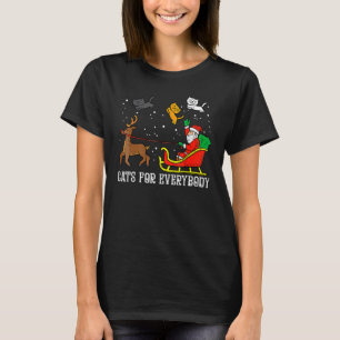 T-shirt Joyeux Noël Chat Santa Claus Kitties Chats pour E