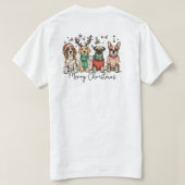 T-shirt Joyeux Noël Chien (Design dos)