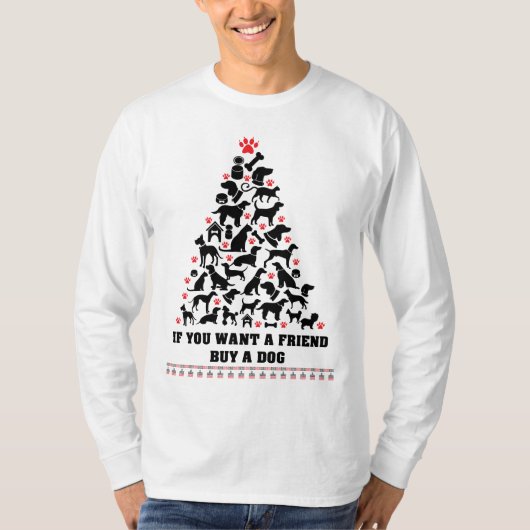 T-shirt Joyeux Noël chiot (Devant)