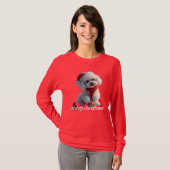 T-shirt Joyeux Noël chiot (Devant entier)