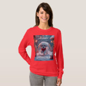 T-shirt Joyeux Noël chiot (Devant entier)