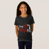 T-Shirt Joyeux Noël Chrétiens Buffalo Plaid (Devant entier)