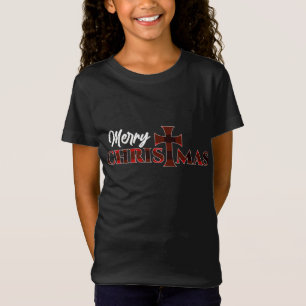 T-Shirt Joyeux Noël - Christ Cross Religieux Noël Buff