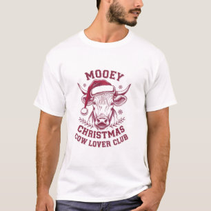 T-shirt Joyeux Noël Club de l'Amant de Vache Occidental Xm