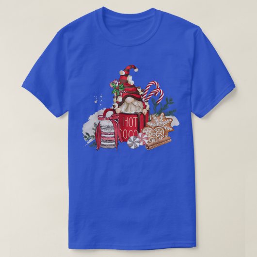T-shirt Joyeux Noël Coco chaud gnome Xmas Mug Candy canett (Design devant)