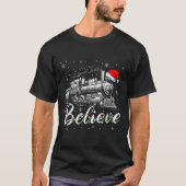 T-shirt Joyeux Noël croire en Noël de famille Noël Noël No (Devant)