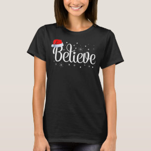 T-shirt Joyeux Noël Croire En Père Noël Famille Matc