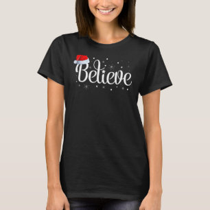 T-shirt Joyeux Noël Croire En Père Noël Famille Matc