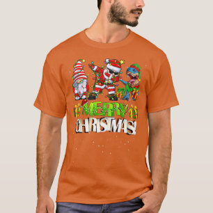 T-shirt Joyeux Noël Dabbing Père Noël Gnomes Christmas Din