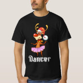 T-shirt Joyeux Noël Danser Reindeer Jote Deer Dancer (Devant)