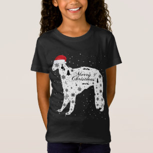 T-Shirt Joyeux Noël de Chien Borzoi Noël