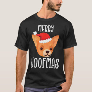 T-shirt Joyeux Noël de Chihuahua Chiot Père Noël Chien Chi