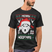 T-shirt Joyeux Noël de Husky Dog (Devant)