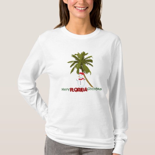 T-shirt Joyeux Noël de la Floride (Devant)