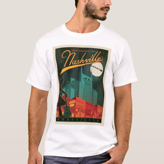 T-shirt Joyeux Noël de Nashville (Devant)