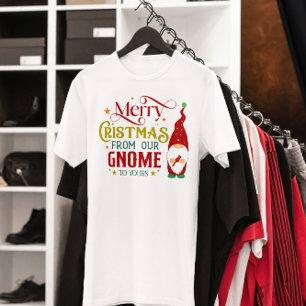 T-shirt Joyeux Noël De Notre Gnome À Votre