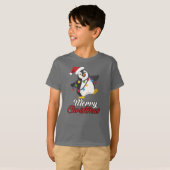 T-shirt Joyeux Noël de pingouin (Devant entier)