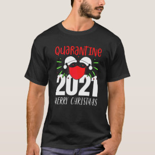 T-shirt Joyeux Noël de Quarantine 2021 Masque Visage Chape