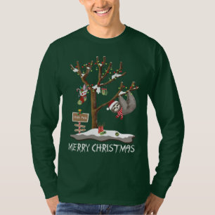 T-shirt JOYEUX NOËL des vacances des hommes de POLONAIS d