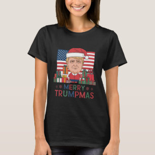 T-shirt Joyeux Noël Donald Trump Père Noël Famille Noël Ho